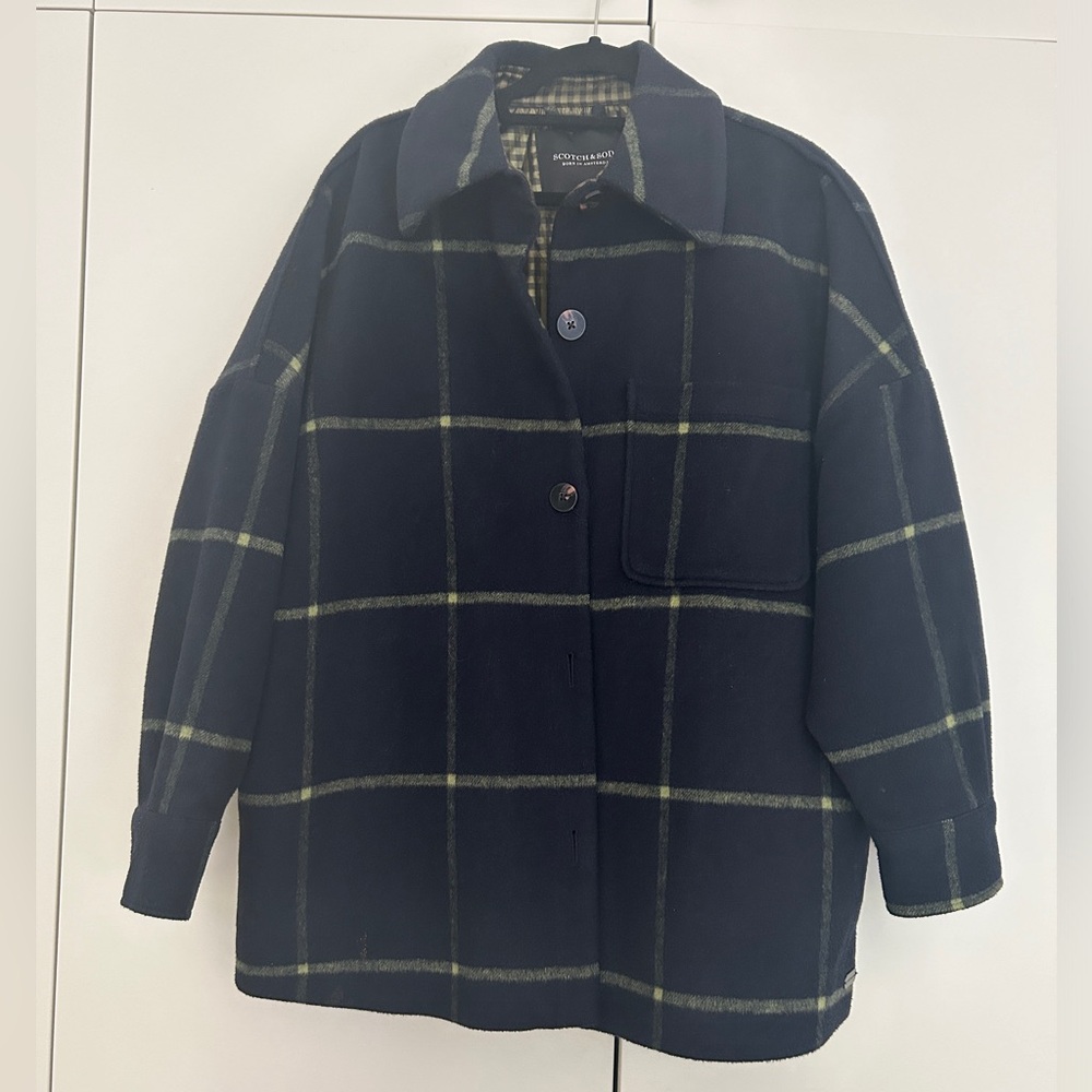 Scotch & Soda padded plaid coat